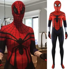 New Superior Spider-Woman Jumpsuit Cosplay Costume Bodysuit Adult Kids Halloween