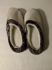 Ivory Brown memory foam slippers size small 5-6