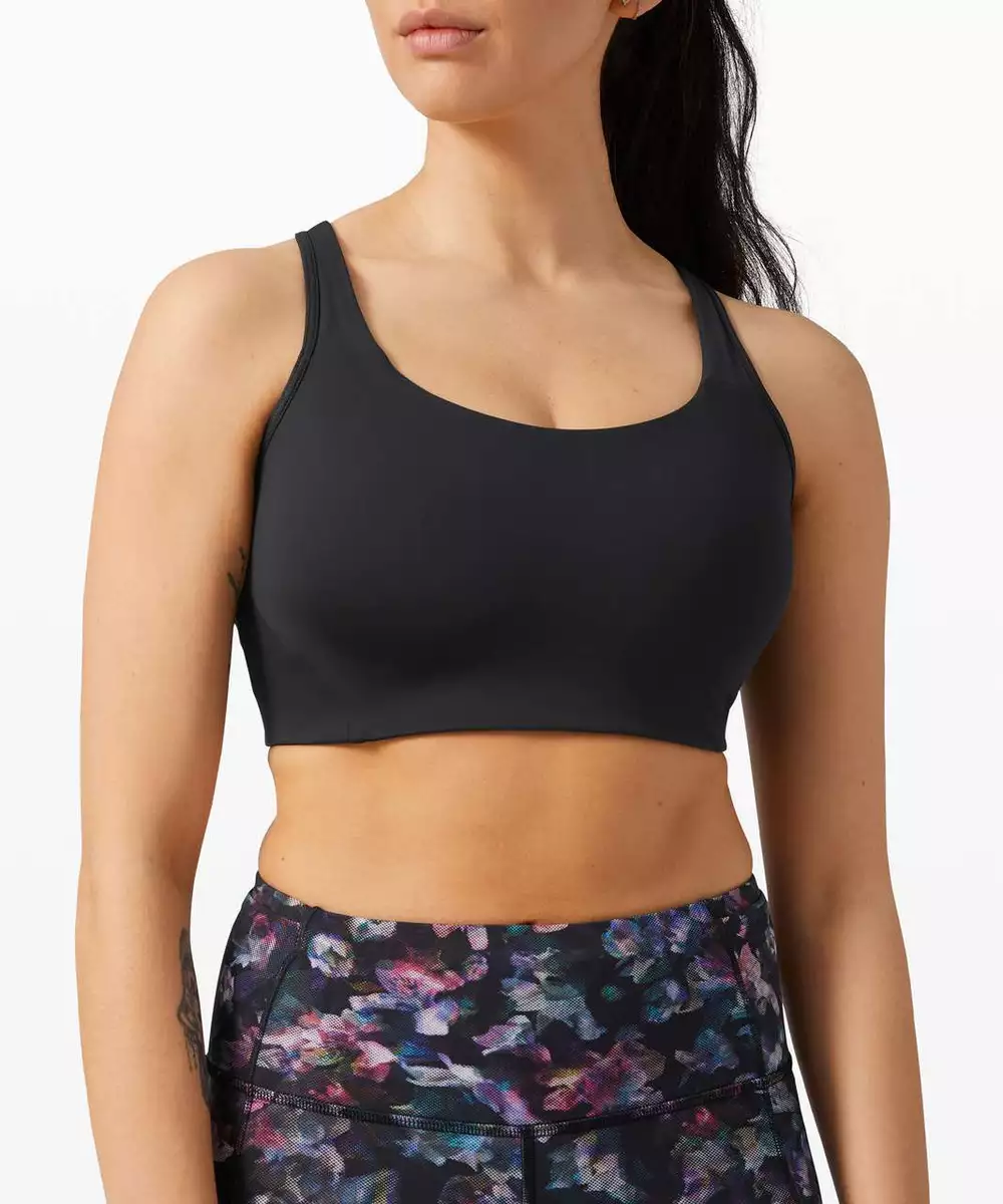 Lululemon Women Sports Bra All Powered Up Medium Support LW2BQDS Black Size  32D