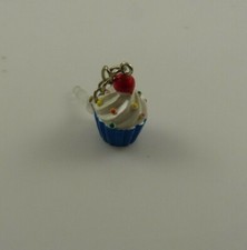 cupcake cell phone or fits ipad charm ear cap dust plug red white blue