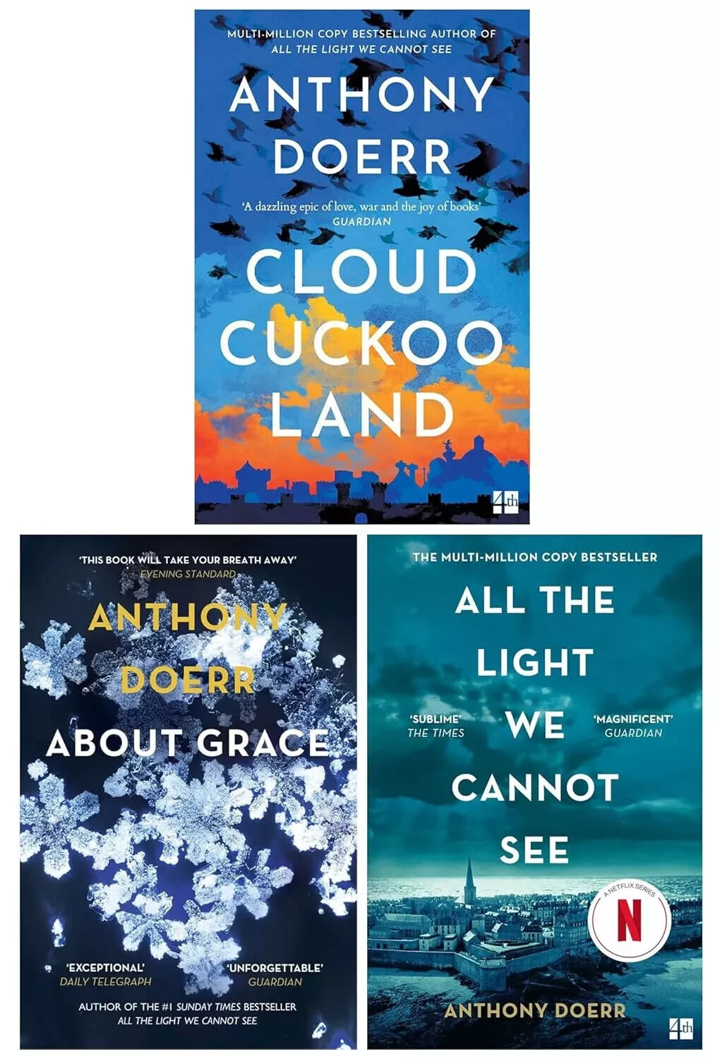 Anthony Doerr 3 Books Collection Set All The Light We Cannnot See, About Grace - Image 2