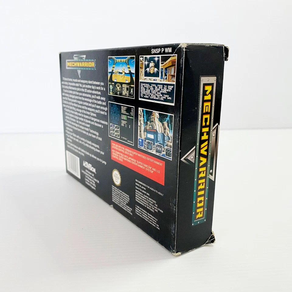 Mechwarrior + Box, Insert, Manual CIB - NTSC-U - SNES - Tested & Working - Image 3 of 4