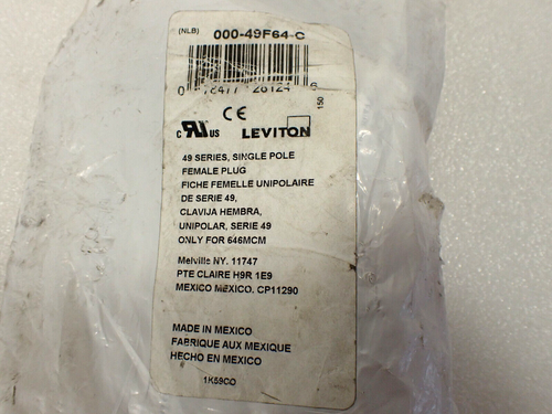 Leviton 49F64-C Single Pole Female Rhino Connecter Contact Only - Picture 2 of 4