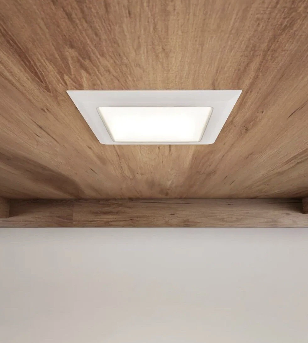 Square recessed cheap light trim