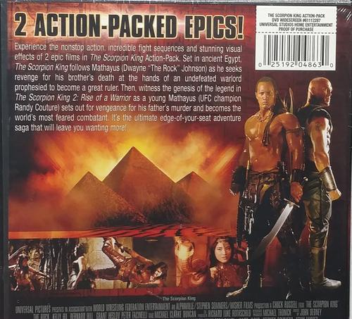 The Scorpion King Action Pack | DVD | 1 and 2 | New/Sealed - Picture 3 of 5