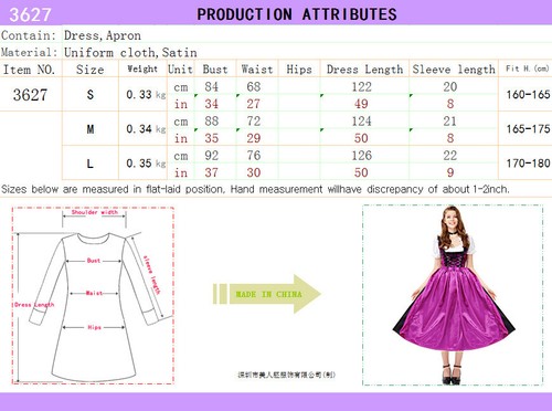 Women Dress Oktoberfest Cosplay Costume Maid Outfit Skirt Game Uniform Halloween - Picture 8 of 10