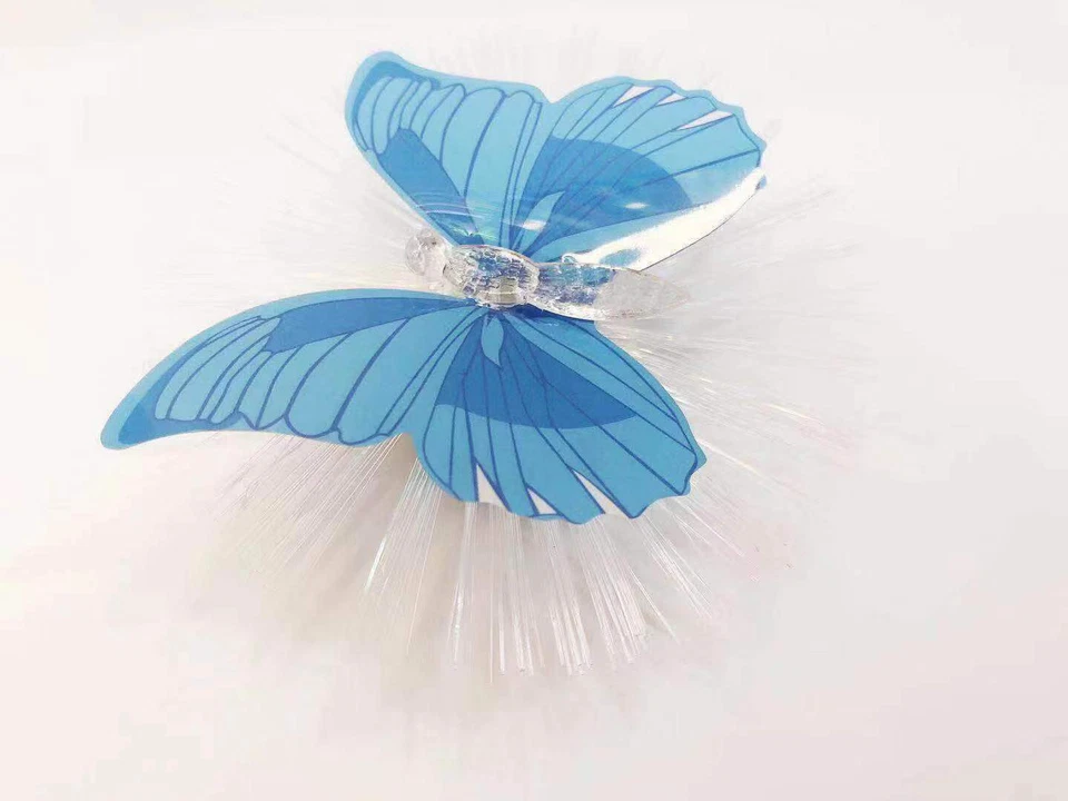 Светодиодная волоконно-оптическая лампа бабочки ночник бабочка украшение 8 упаковок  - Изображение 4 из 4