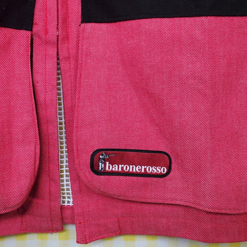 Baronerosso Red / Black / White Trap Shooting Vest Made in Italy Size 52 NWOT — 第 3/4 张图片