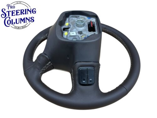 14-19 Silverado Tahoe Yukon Cocoa Leather Steering Wheel With Heat OEM 84483797 - Picture 8 of 10