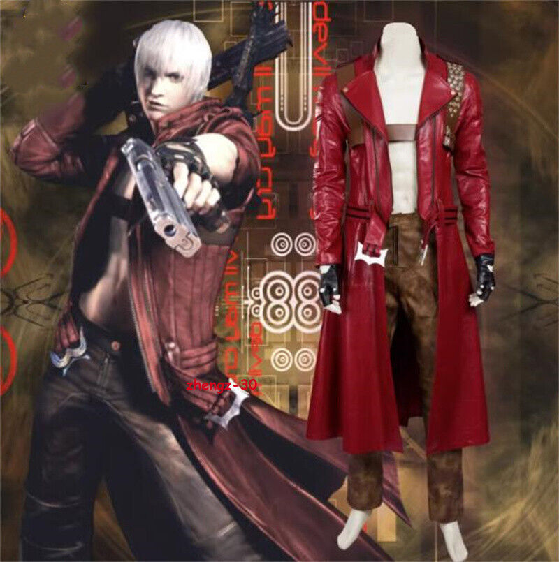 Devil May Cry 3 Dante Dark Red Cosplay Costume