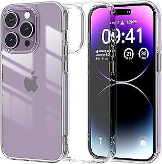 GANSBOL iPhone 14 Pro Case Clear| Crystal Clarity Phone Case| Military-Grade dro