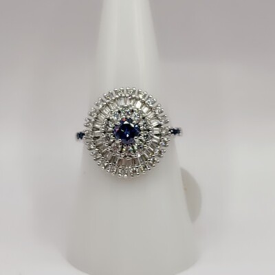 Bomb Party ''Feeling Funky'' Sapphire Cubic Zirconia Size 7