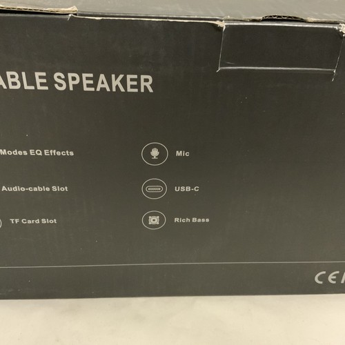 Bluetooth Portable Speaker Zealot 75W Mic, Audio Cable Slot, USB-C, Rich Bass - Picture 4 of 5