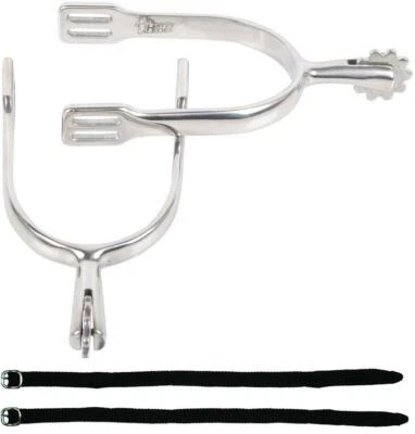 HARRY'S HORSE Jahorse :Sporen Radsporen,Schultheiss mit Sporenriemen Edelstahl 30mm Her. Dam.