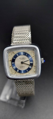 DEBEL WATCH 17 JEWELS Incabloc Molto Raro orologio TV Watch Swiss Made S.S. - Foto 6 di 21