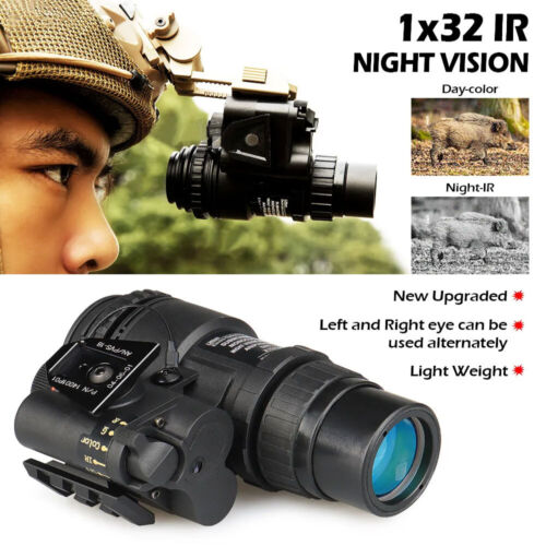 PVS18 Night Vision Sight NVG 1X32 Infrared Digital Scope Night Vision Monocular - Picture 10 of 14