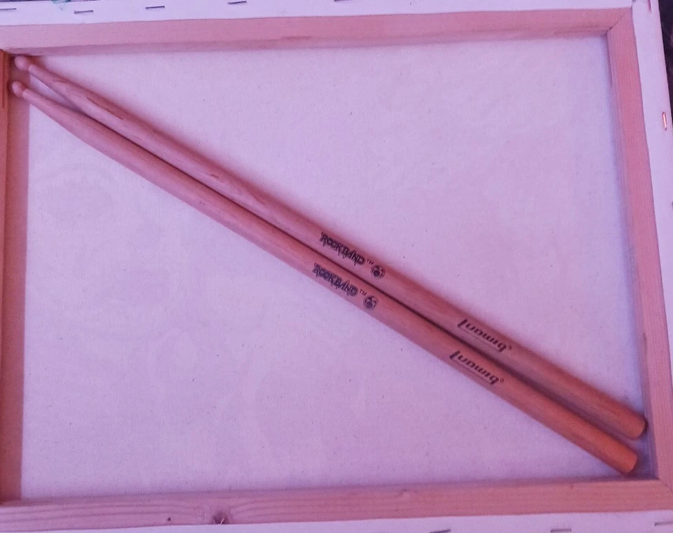 Juego de baquetas de repuesto Rock Band para Wii PS2 PS3 PS4 Xbox 360 Ludwig Foto 2 de 2