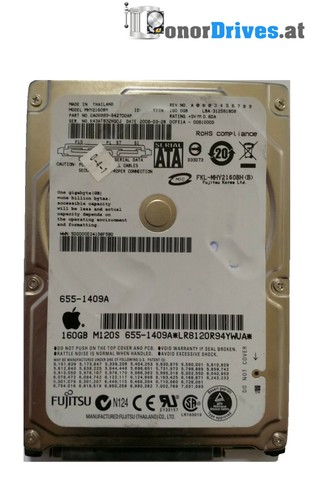 Fujitsu -MHY2160BH -160GB - SATA - PCB CA263444-B32104BA Rev.*