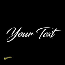 Custom Cursive Script Vinyl Decal Sticker Car Window Bumper Personalized