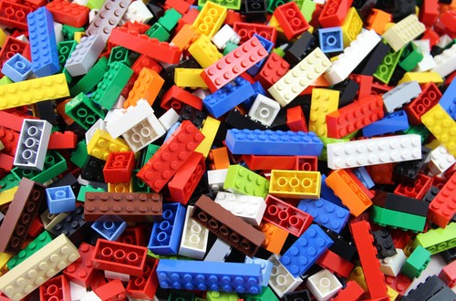 LEGO - Basic Building Bricks 2x2 2x3 2x4 2x6 2x8 Assorted Blocks Bulk Lot Pound - Picture 3 of 6