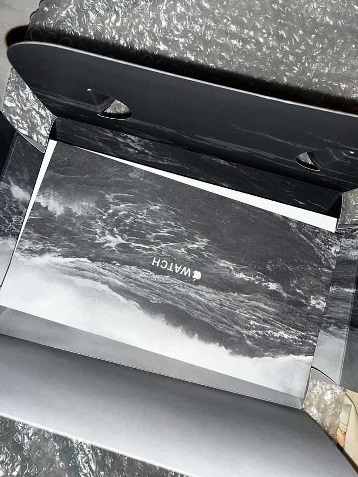 Apple Watch Ultra 49mm Titanium Case with White Ocean Band, One Size