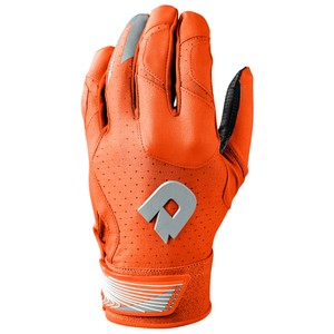 orange batting gloves