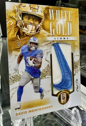 David Montgomery 2023 Gold Standard White Gold 1/1 - One Of One Detroit Lions 🦁 - Picture 2 of 5