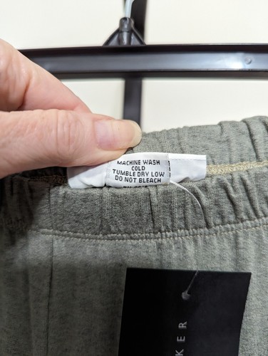 Bryn Walker Women's Hamish Draped Leg Pants Crop Green/Gray Knit Stretch L $158 - Picture 9 of 11
