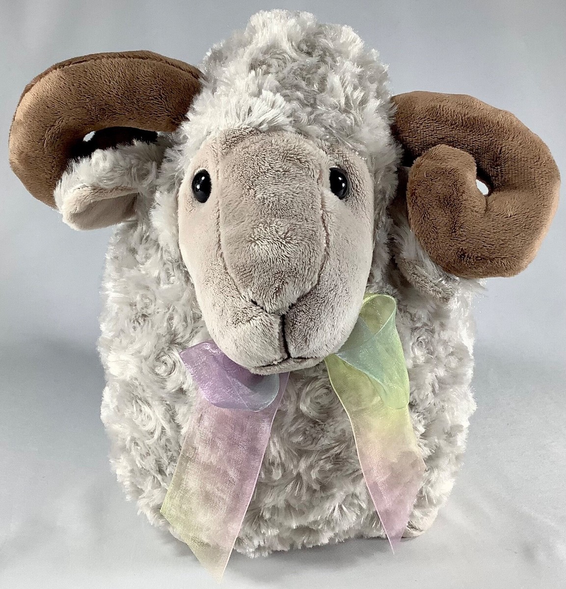 sheep Dan Dee Ram Mountain Sheep Curly Horns Plush Stuffed Billy