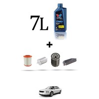 Hoffcar Wartungsset 4 Filter Und 7L ÖL FüR Audi A8 (4E) 3.0 V6 162KW Ab 2003