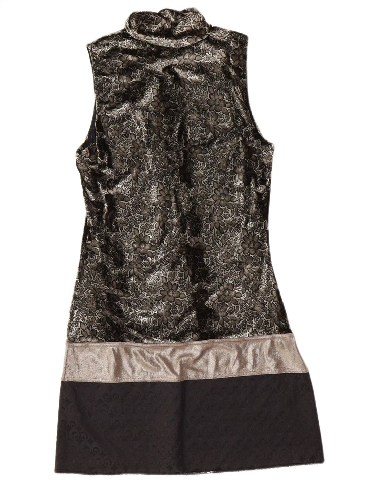 Vestido Vaino CUSTO BARCELONA Mujer Sin Mangas IT 40 Pequeño Gris Floral BL18 Foto 4 de 4