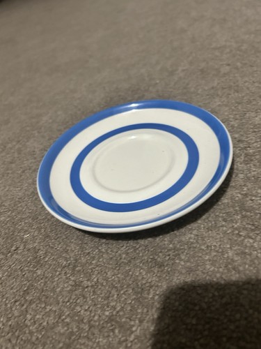 T G Green Cornishware Blue & White Saucer - Picture 1 of 2