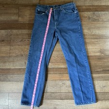 90s VINTAGE Lee Jeans 36x32 USA Made High Rise Straight Leg Denim Men's 19629