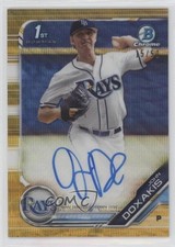 2019 Bowman Draft Chrome Pick Gold Wave Refractor 15/50 John Doxakis Auto gp1