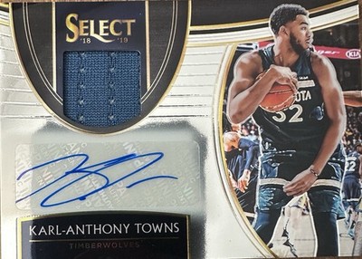 2018-19 Panini Select - Autographed Memorabilia Karl-Anthony Towns #AM-KAT /199