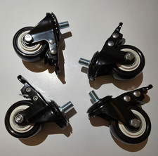 4x Schwerlastrollen mit Bremse &Oslash; 50mm / M&ouml;belrollen / Lenkrollen / Rollen