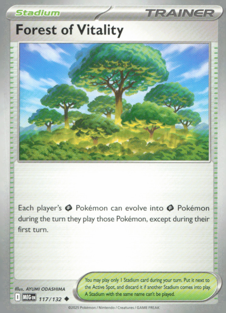 Forest of Vitality Uncommon ME01: Mega Evolution 117/132 NM