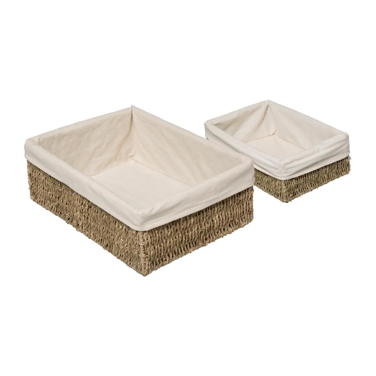 Paniers en Roseau Seagrass 32cm : Fini le Désordre avec ce Lot de 2 Rangement