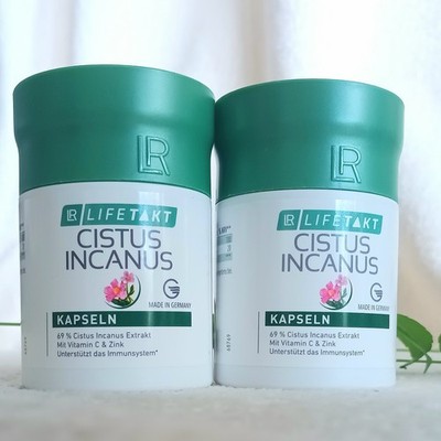 2 × LR LIFETAKT Cistus Incanus Kapseln 60 Stück Vitamin C Zink Antioxidans