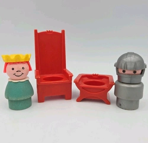 Vintage Fisher-Price Little People Castle Lot Accessories 993