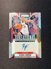 2024-25 Prizm Sensational Signatures Auto Keshad Johnson RC Mojo 4/25 Heat XV44