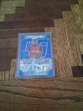 2020 Leaf Metal Draft Top Picks #6 Emerson Hancock Blue Crystals Auto #d /15