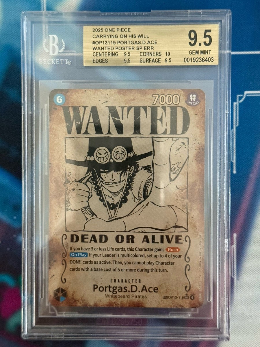 Portgas.D.Ace (119) (Wanted Poster) OP13-119 Carrying On His Will