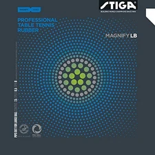 STIGA Magnify LB Table Tennis Rubber for Large Balls Extra Thick Red 1713010522