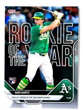 2025 Topps Now NICK KURTZ #OS-2 AL Rookie of the Year ROY - Oakland A's - RC