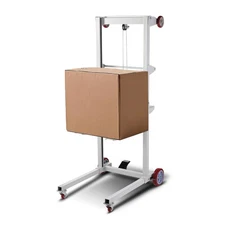 VEVOR Material Lift Winch Stacker 551 lbs Pallet Truck Dolly 70 in Max Lift