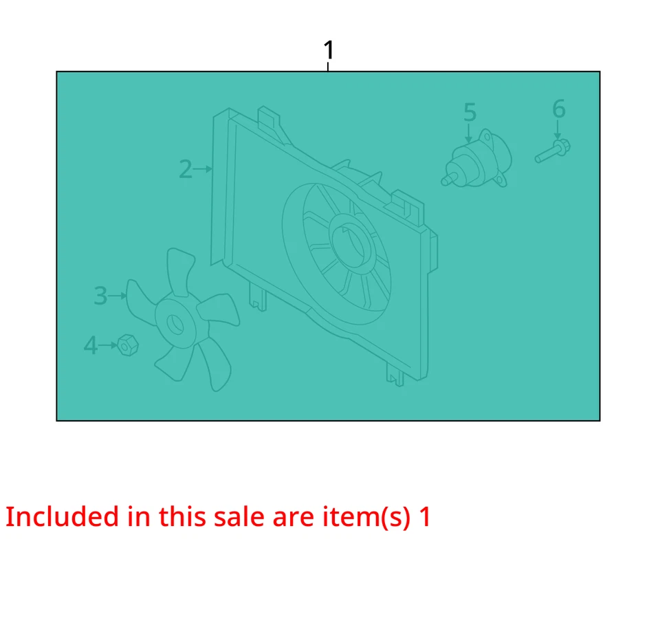 Conjunto de motor ventilador de refrigeración radiador eléctrico Mazda 2 2011-2014 UXA4N Foto 2 de 3