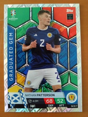 Nathan Patterson,Topps MatchAttax,UEFA EURO2024,Schottland, GRADUATED GEM,#SCO 7
