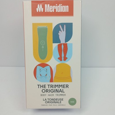 MERIDIAN The Trimmer Original Body Hair Trimmer OPEN BOX SAGE Electric Shaver