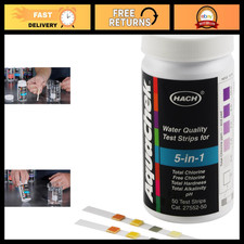 5-in-1 Water Quality Test Strips, Multi-Parameter Testing for Pool  Aquarium
